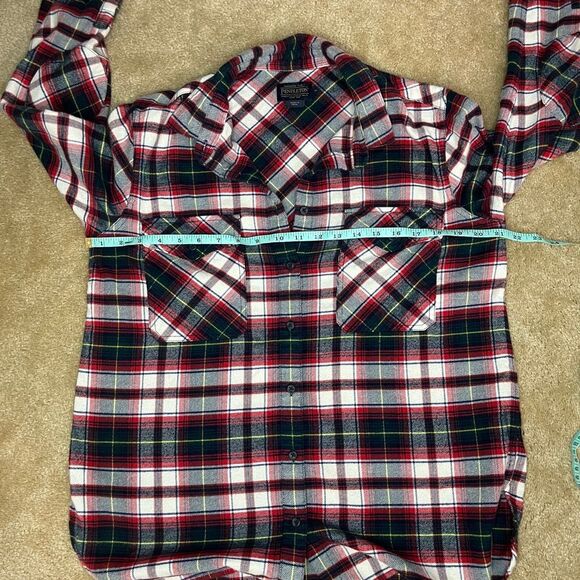 Pendleton Plaid Flannel Shirt Sz M - Picture 5 of 8